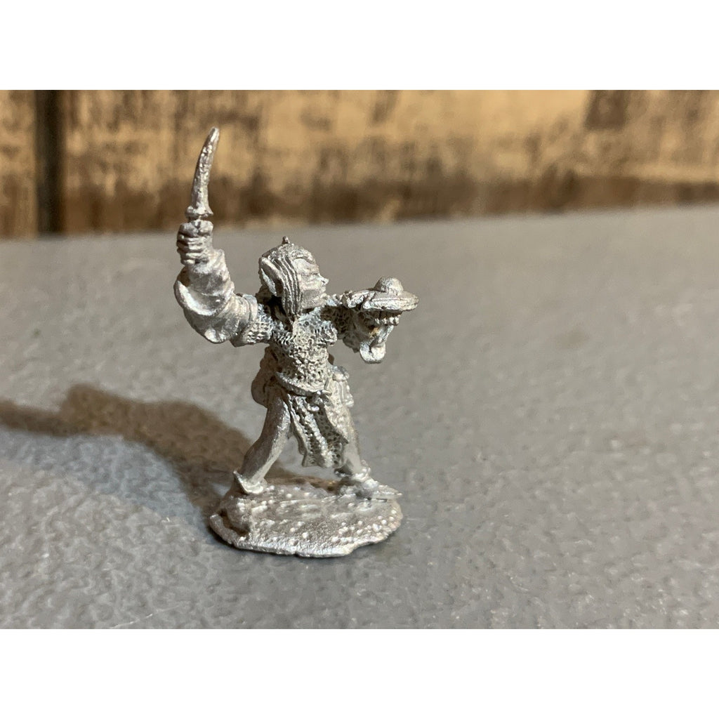 A30700 1ST ED CITADEL WARHAMMER DARK ELF METAL NZANDRA DEVILCONSORT W/ SWORD