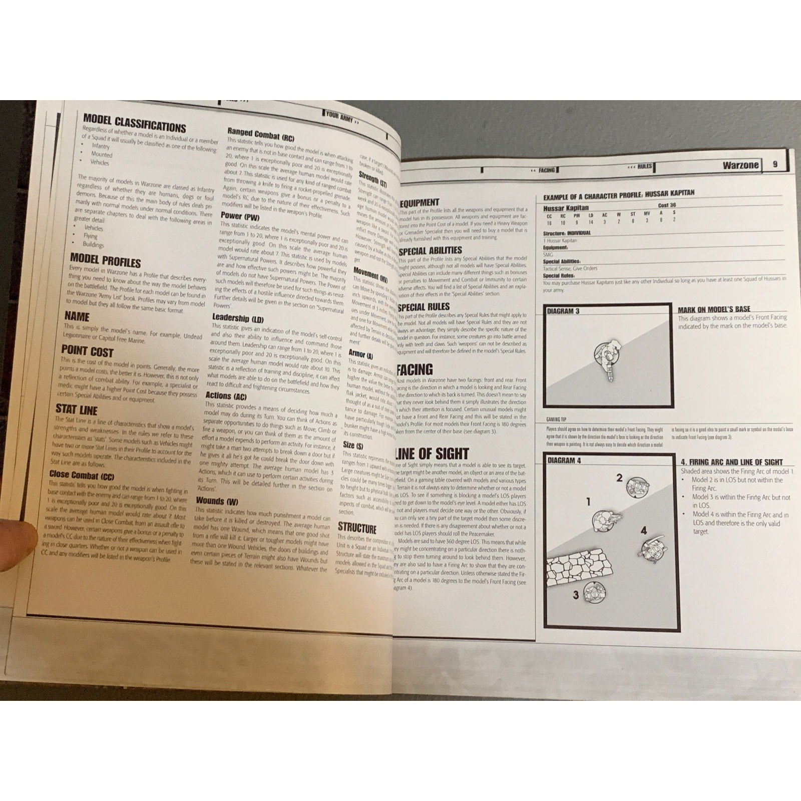 A31657 WARZONE MUTANT CHRON HHG HEARTBREAKER ARMY BOOK PLAYED THE RULES OF WAR