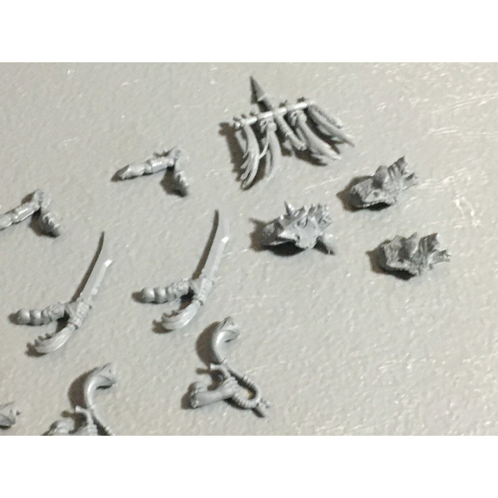 A22629 WARHAMMER FANTASY ORCS & GOBLINS BITS LOT GOBLIN WOLF RIDER ARMS GW