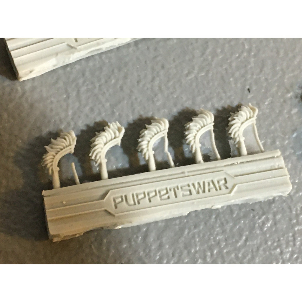 A32537 PUPPETSWAR MINIATURES PLASTIC FANTASY PRAETORIAN CRESTS BITS PACK LOT