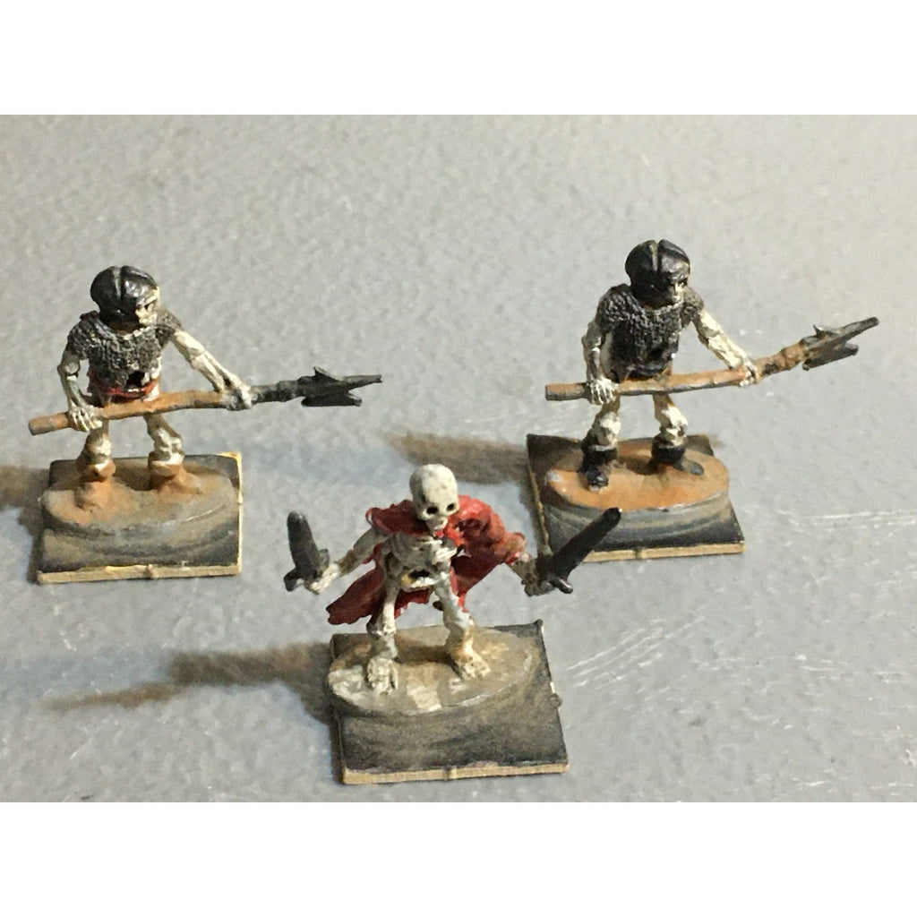 A32380 RAL PARTHA METAL MINIATURES SKELETON WARRIOR 3 PK TABLETOP WAR GAMES