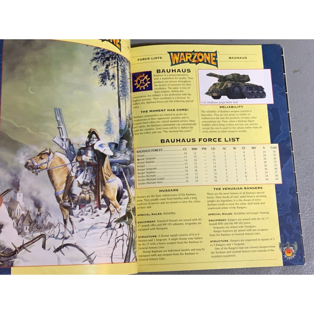 A31654 WARZONE MUTANT CH HHG ARMY BOOK PLAYED FAST AND FURIOUS MINIATURES BATTLE