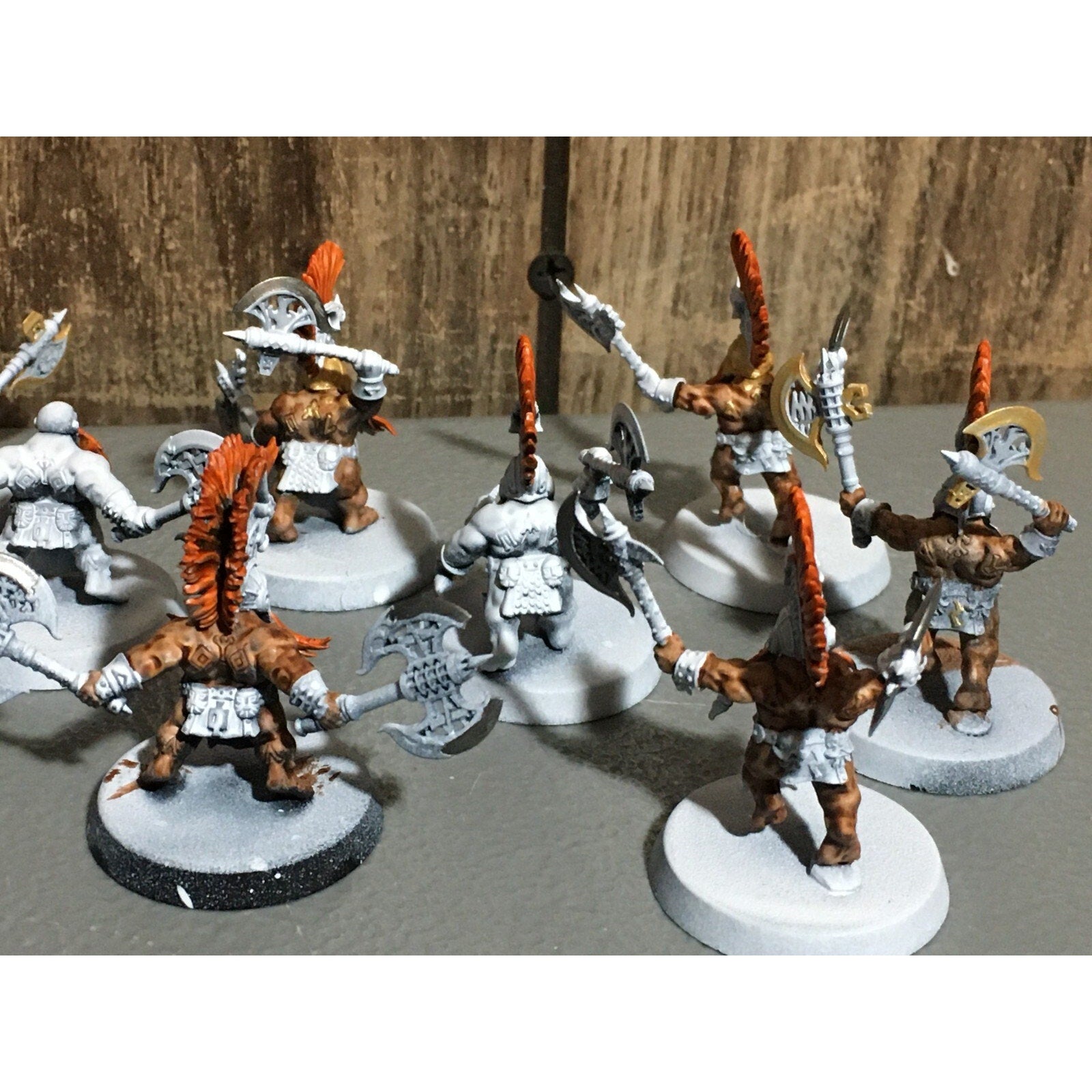A20180 WARHAMMER FANTASY AOS FYRESLAYERS VULKITE BERZERKERS 10 PK PRIMED