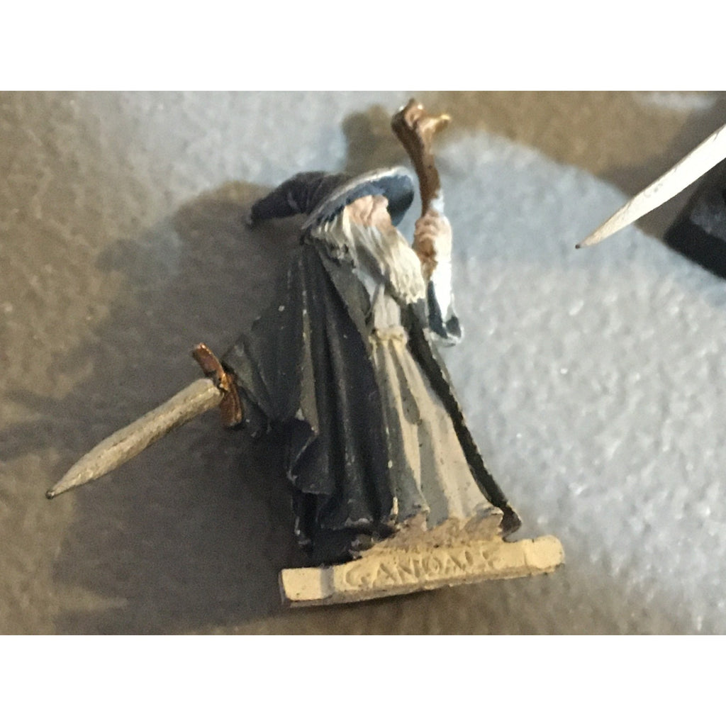 A34015 LOTR LORD OF THE RINGS GAMES WORKSHOP METAL GANDALF & ARAGORN FELLOWSHIP