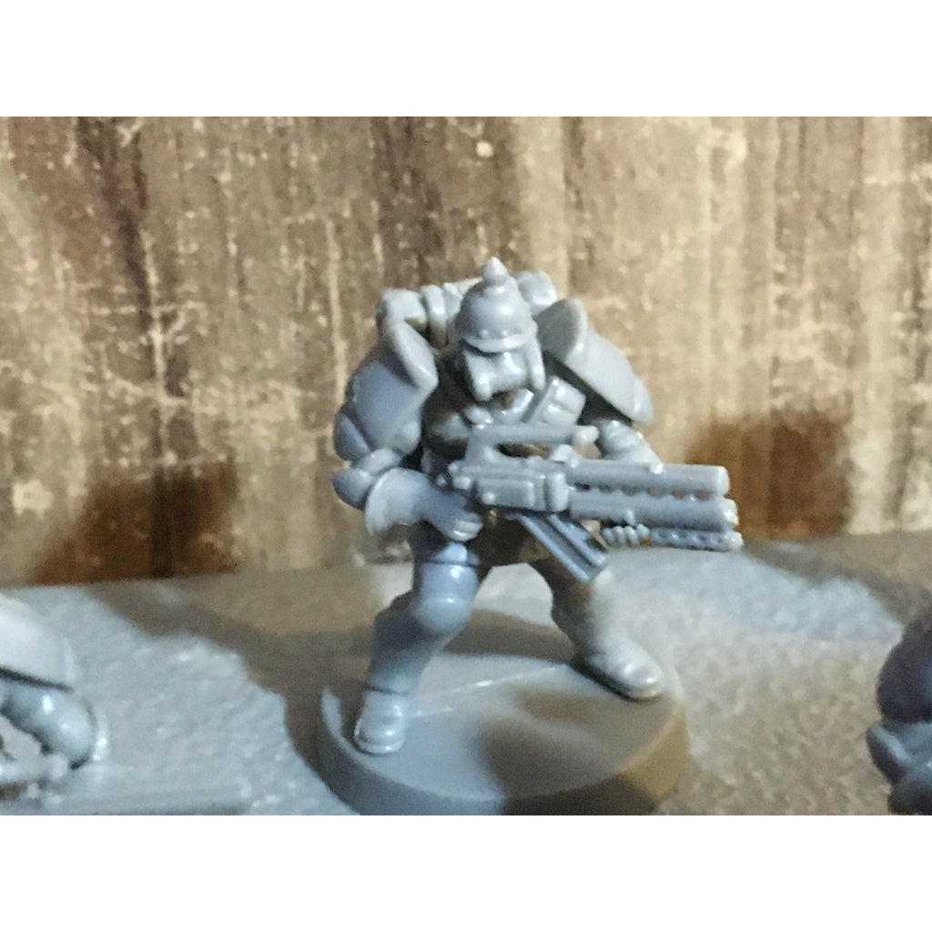 A30061 UNKNOWN TABLE TOP SCI-FI POWER ARMOR SOLDIERS 10 PK WAR GAMES