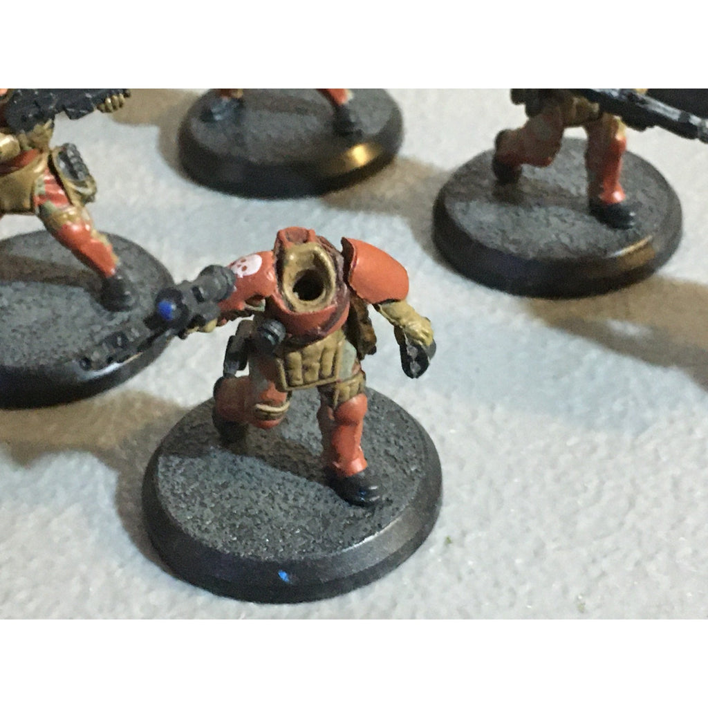 A32047 RACKHAM AT-43 RED BLOK MINI SPETSNATZ KOMMANDOS 8 PK W CARD MISS 1 HEAD
