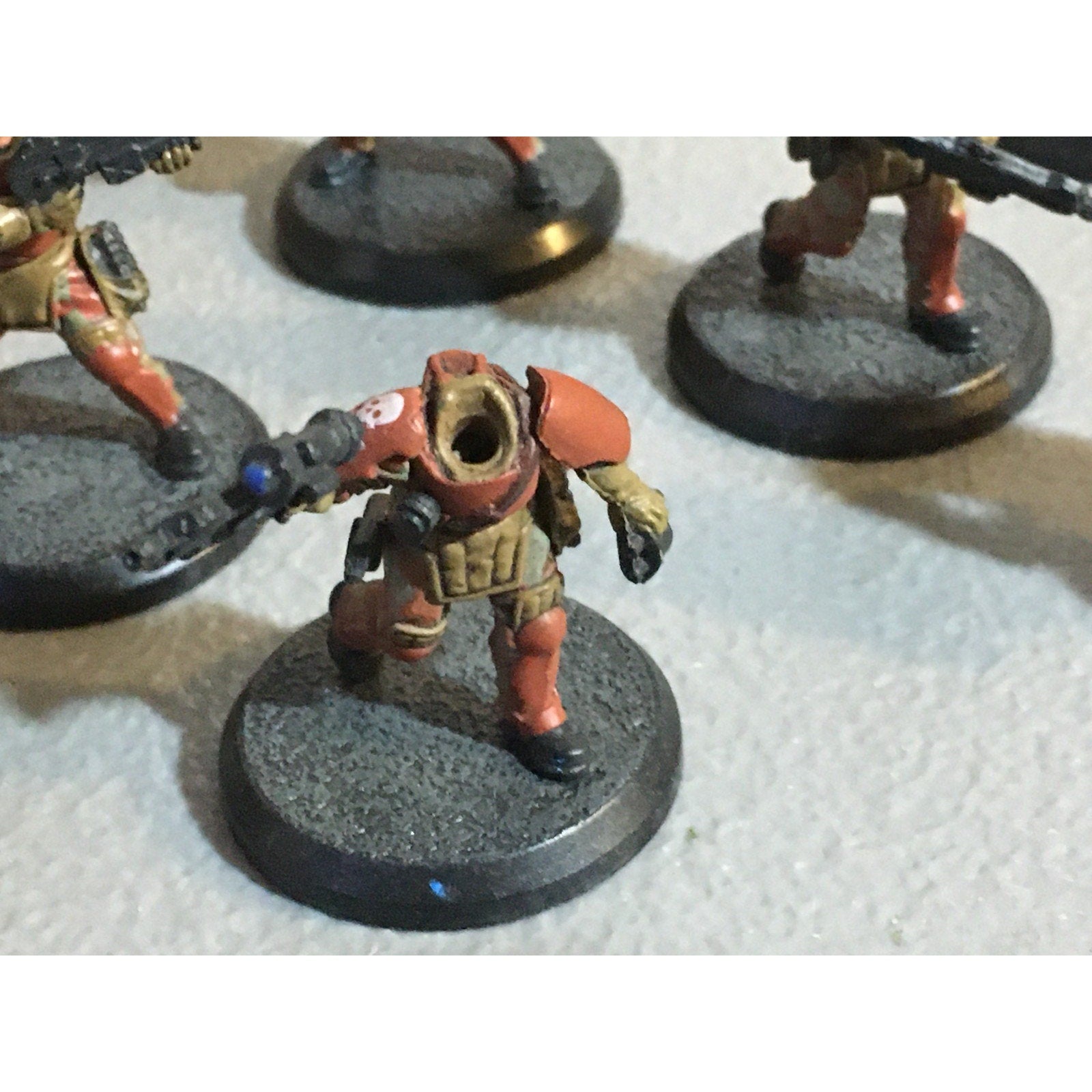 A32047 RACKHAM AT-43 RED BLOK MINI SPETSNATZ KOMMANDOS 8 PK W CARD MISS 1 HEAD