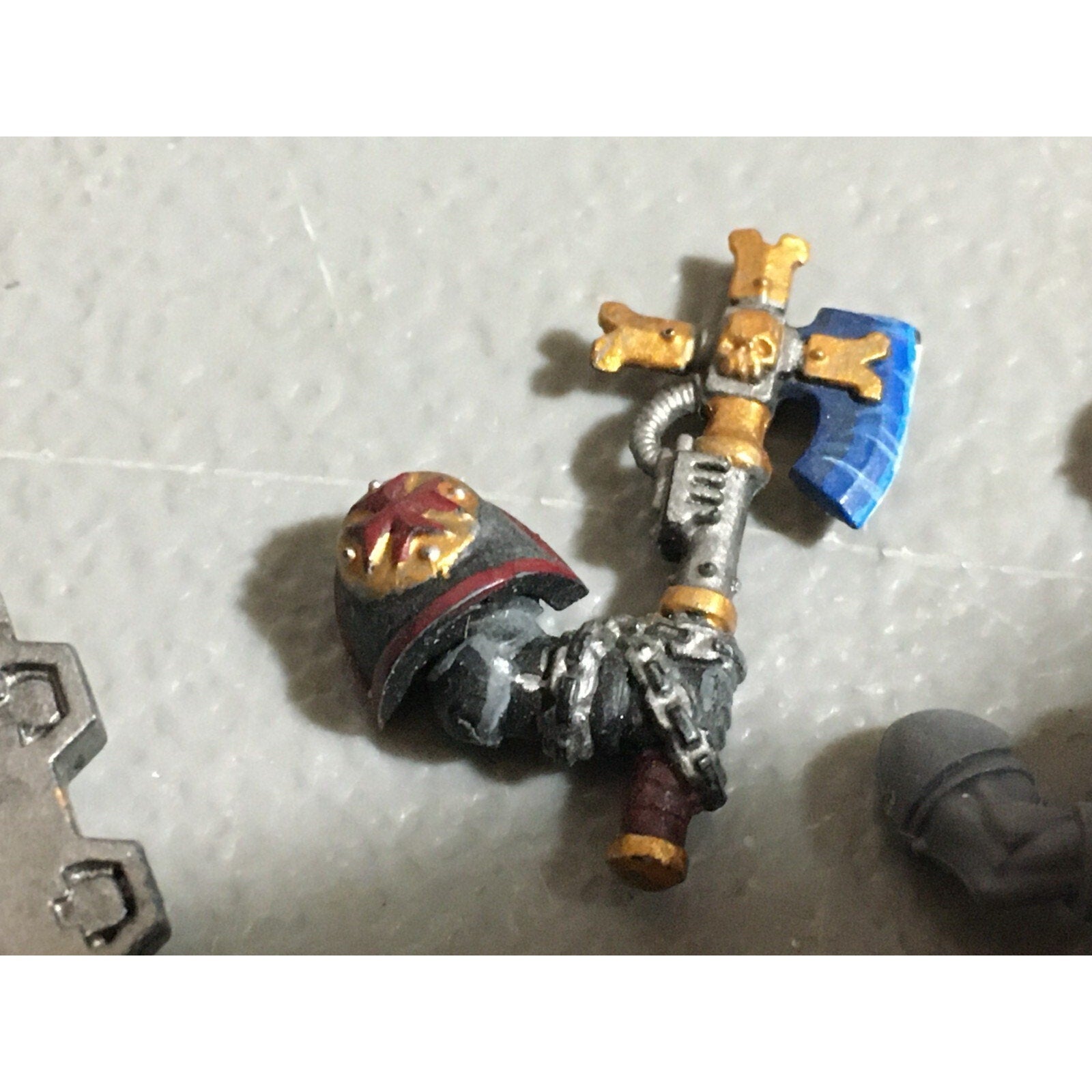 A22271 WARHAMMER 40K SPACE MARINES BLACK TEMPLARS BITS LOT POWER FIST BOLT GW