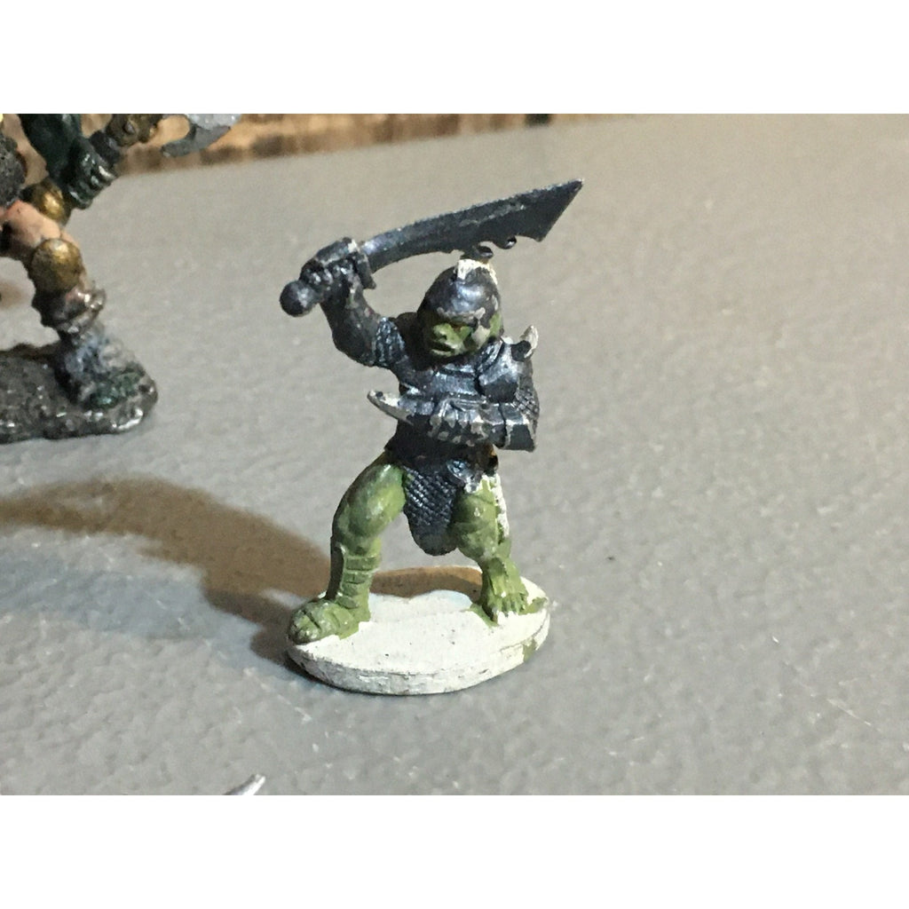 A34021 UNKNOWN METAL MINIATURES MIXED RATMAN ORC WARRIOR TABLETOP RPG