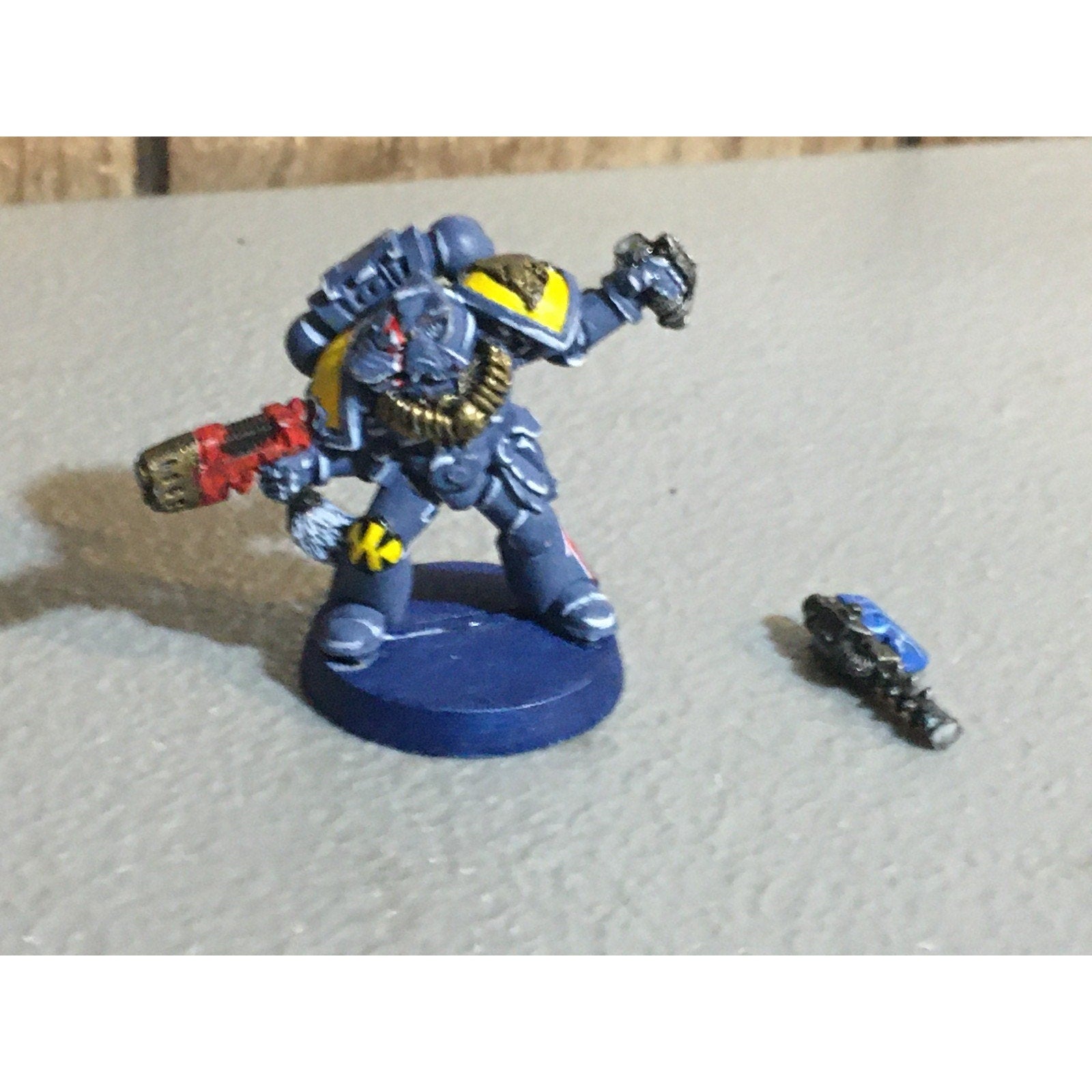 A31180 WARHAMMER 40K SPACE MARINES WOLVES METAL CAPTAIN WOLF HELMET GW