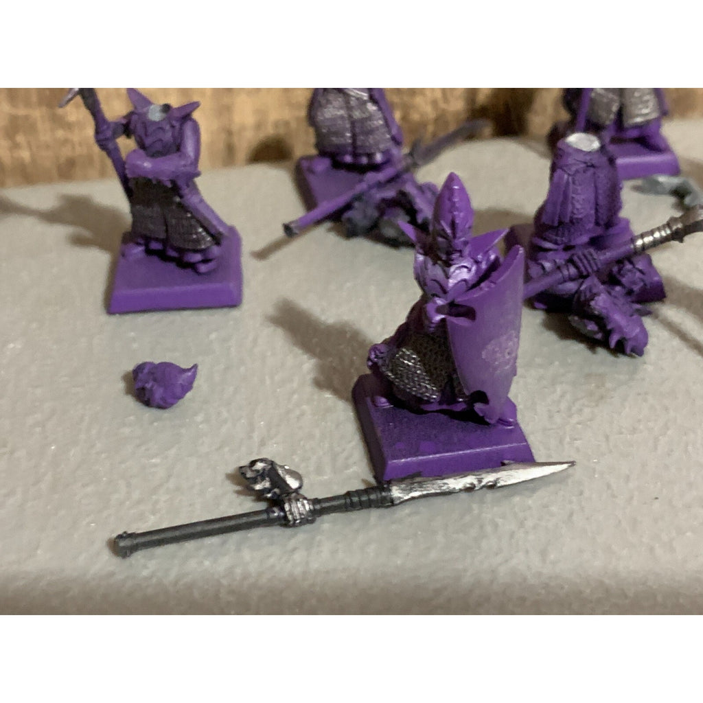 A16903 WARHAMMER AOS FANTASY DARK ELVES SPEARMEN 10 PACK MISS 2 SHIELDS GW