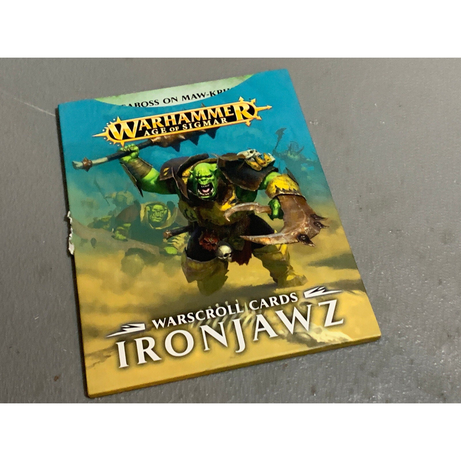A15633 WARHAMMER AOS GRAND ALLIANCE DESTRUCTION ORRUK TOKENS WARSCROLL CARDS