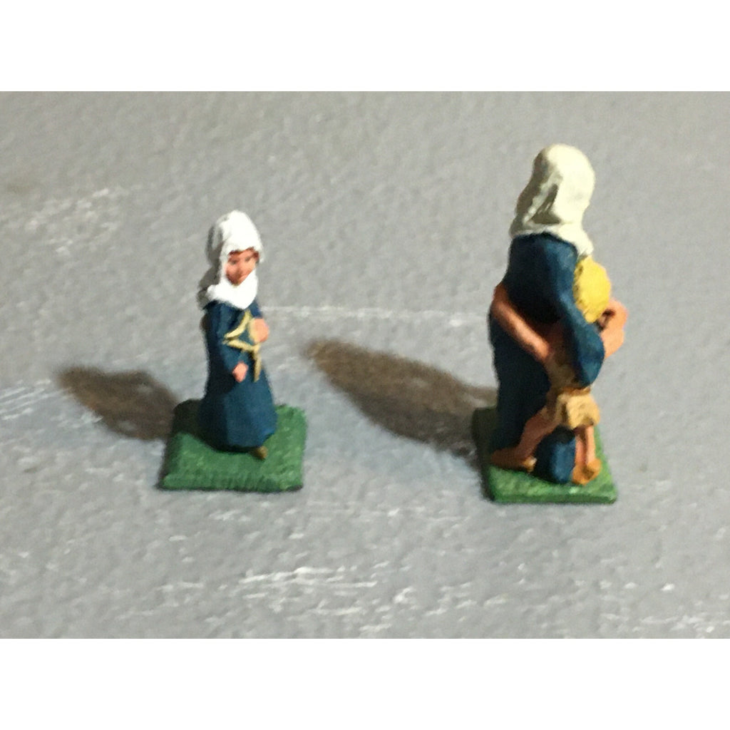 A10177 CITADEL PRE SLOTTA METAL RARE OOP HUMAN FEMALE PEASANTS 2 PK PAINTED