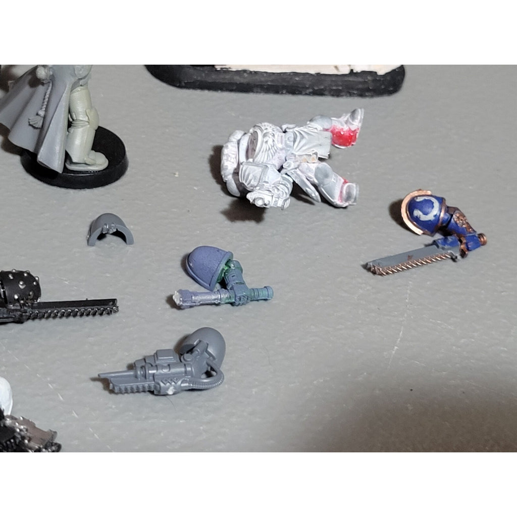 A19115 WARHAMMER 40K SPACE MARINES LOT CAPTAIN BIKE NARTHECIUM ASSAULT