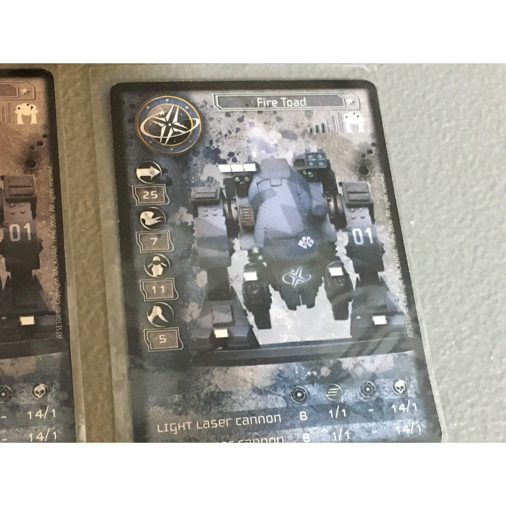 A33506 RACKHAM AT-43 UNA FIRE TOAD MINIATURE W CARDS
