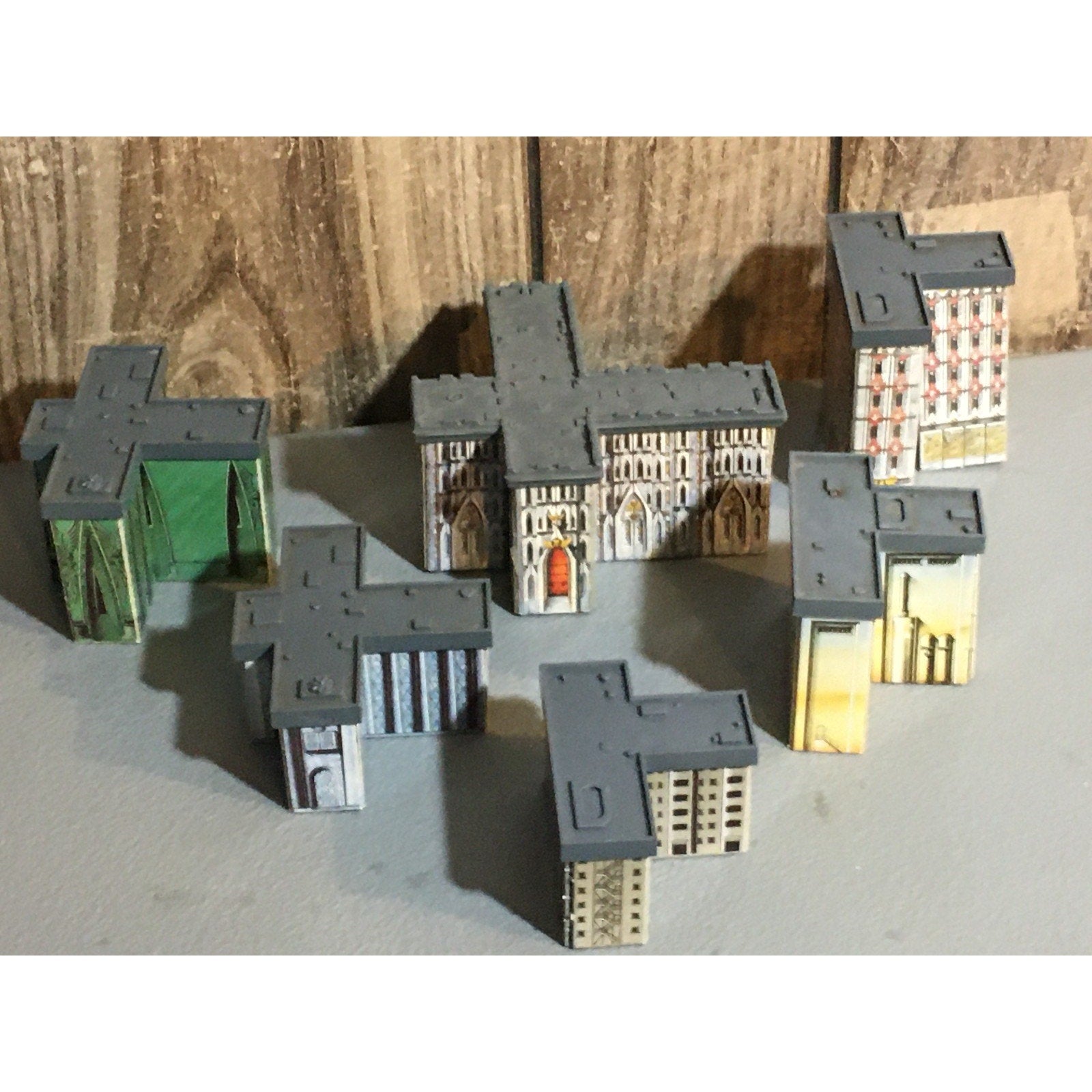 A31675 WARHAMMER EPIC 40K TERRAIN BUILDINGS PLASTIC & CARDSTOCK 6 PK