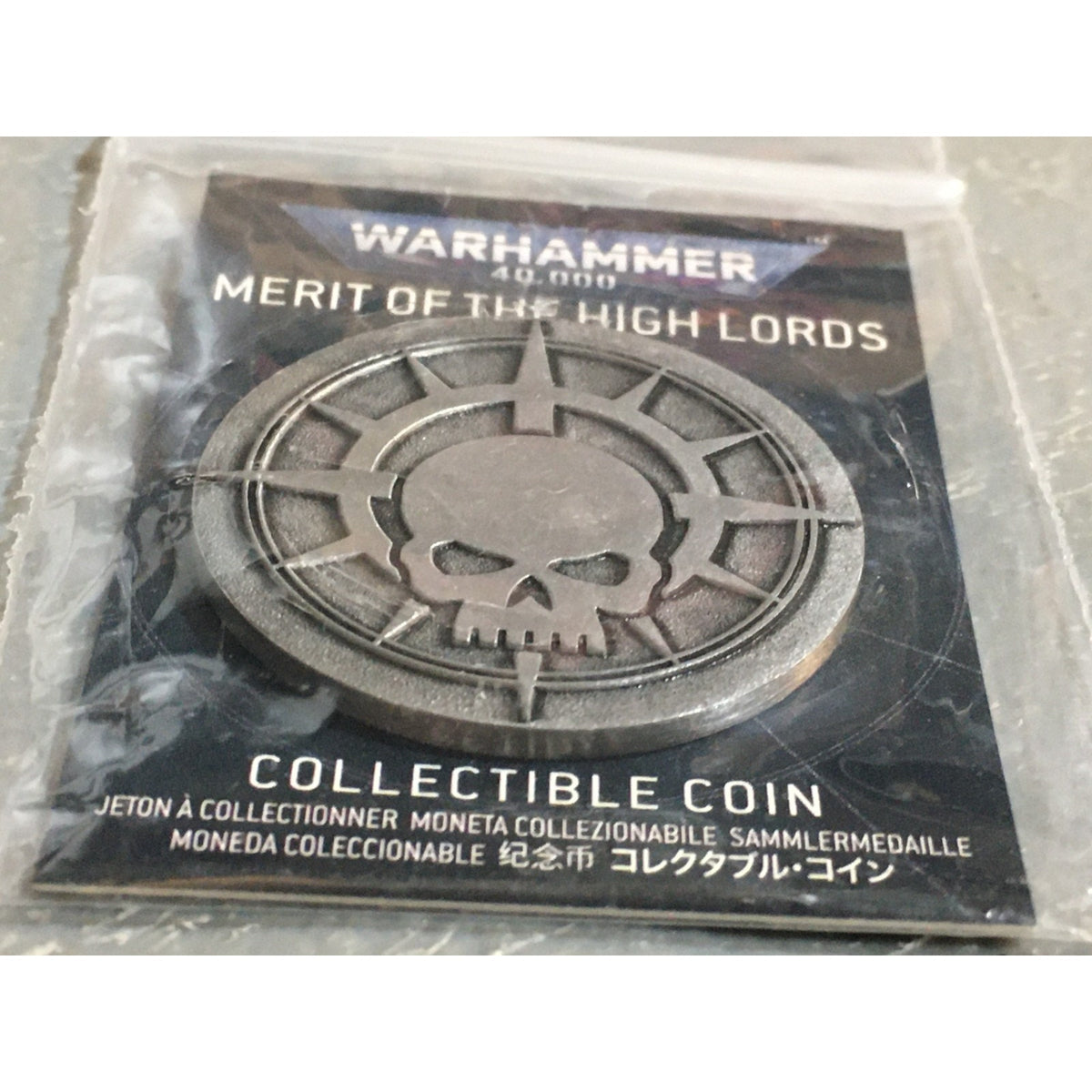 A32147 WARHAMMER 40K COMMEMORATIVE COLLECTABLE COIN MERIT OF THE HIGH ...