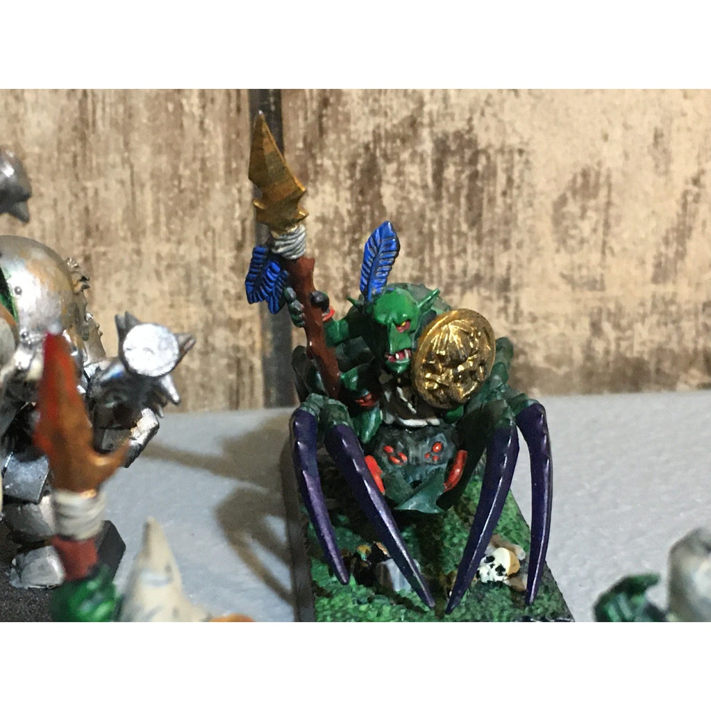 A32511 WARHAMMER FANTASY ORCS & GOBLINS MIX NIGHT FOREST SPIDER BLACK PAINT GW
