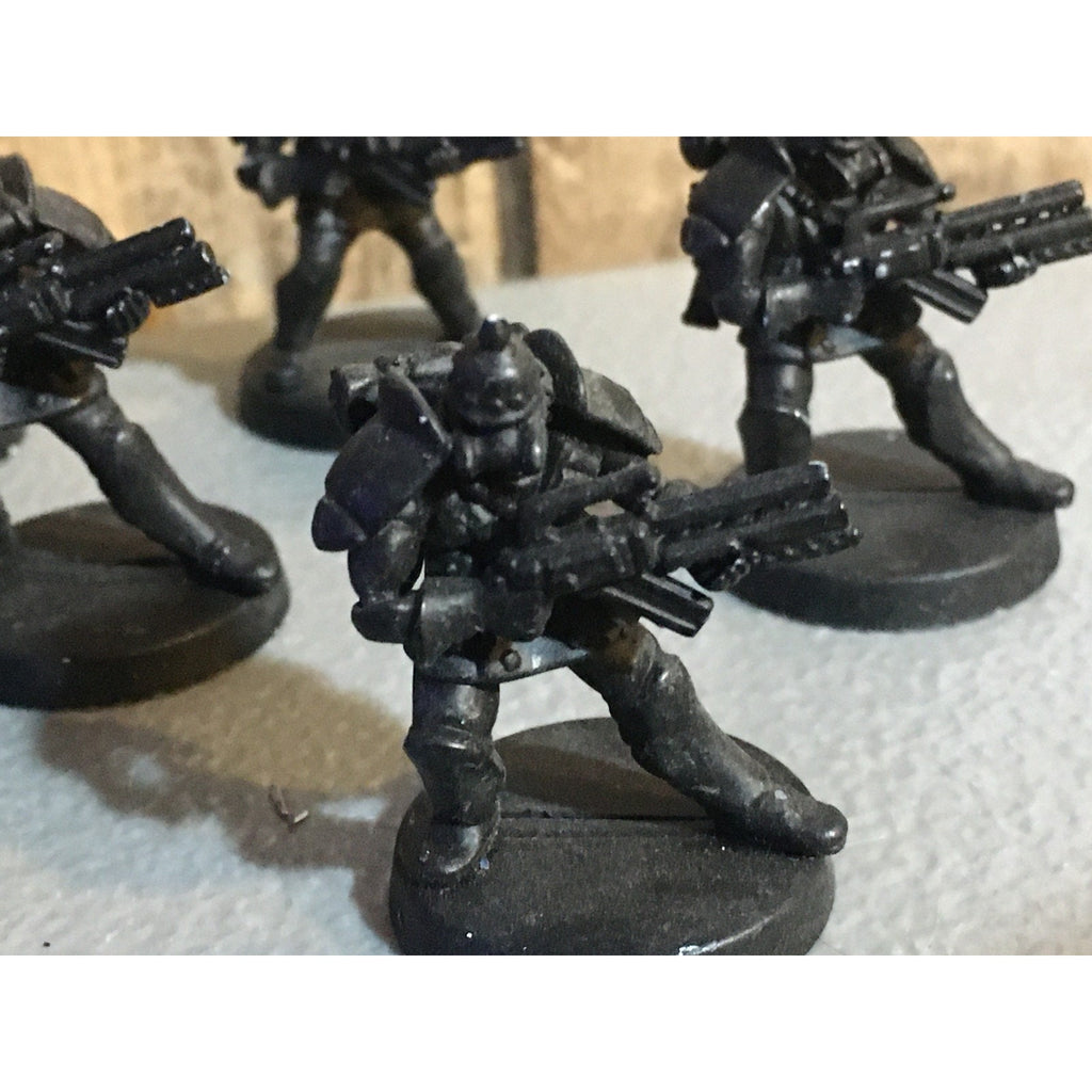 A30059 UNKNOWN TABLE TOP SCI-FI POWER ARMOR SOLDIERS 10 PK WAR GAMES