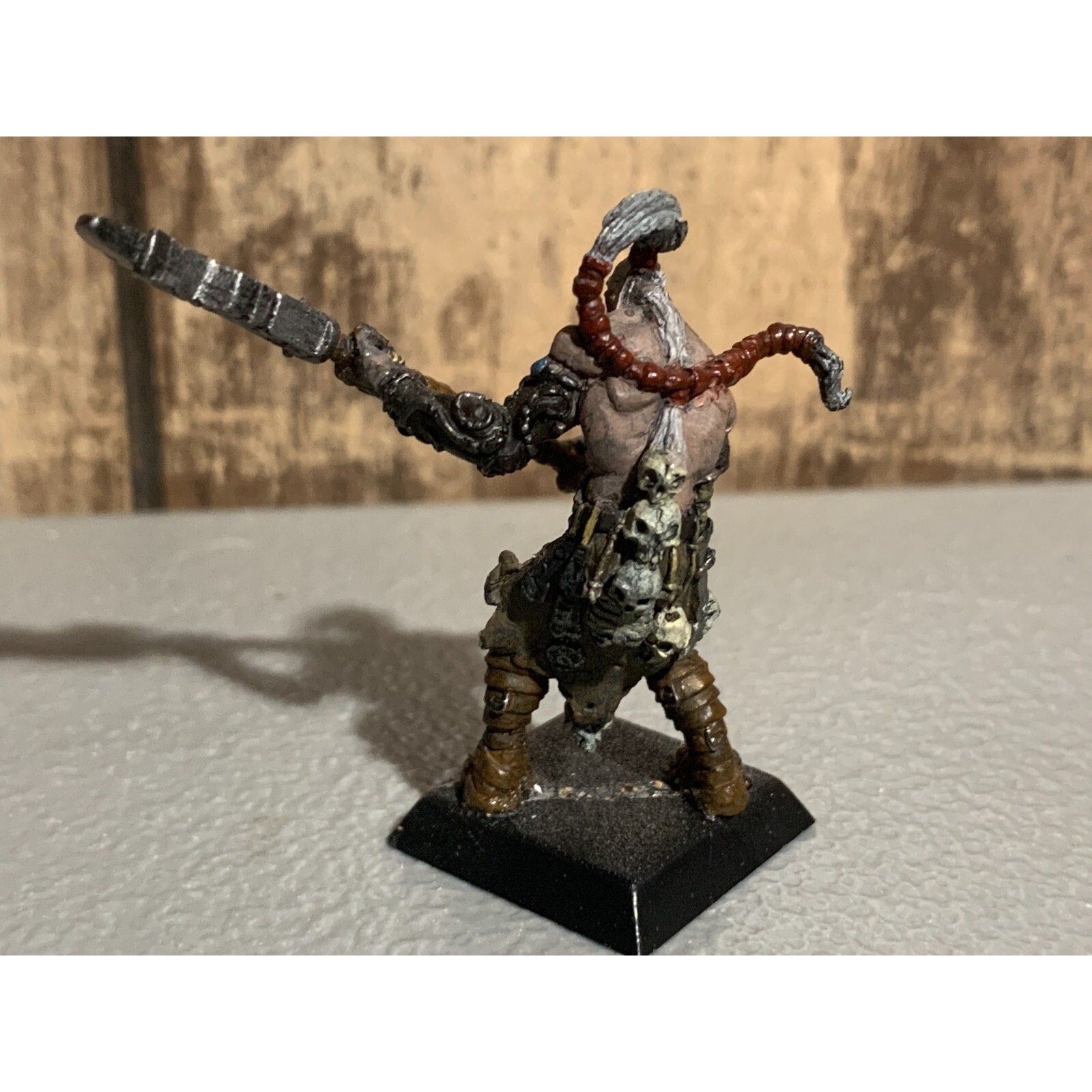 A16313 RACKHAM CONFRONTATION METAL OOP GIANT BARBARIAN W HALBERD