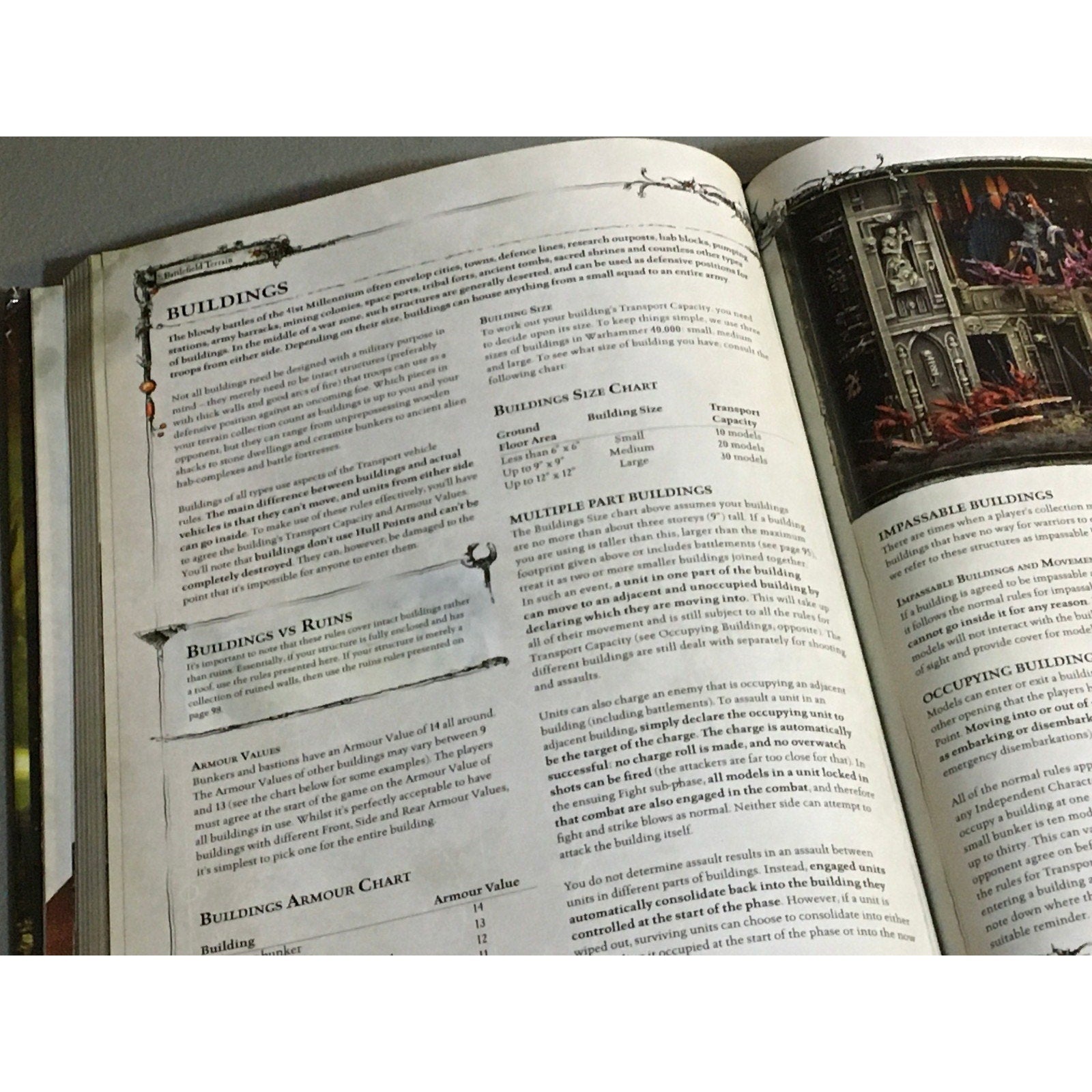 BOOK WARHAMMER 40K GRIM DARKNESS 6TH ED CORE RULE BOOK USED HB HARDBACK