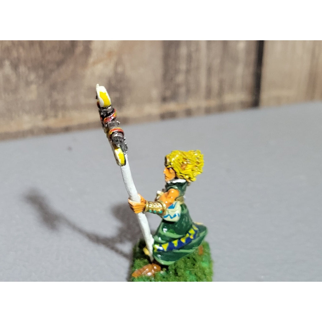 A18750 WARHAMMER FANTASY MARAUDER METAL WOOD ELVES WARRIOR W MOON STANDARD