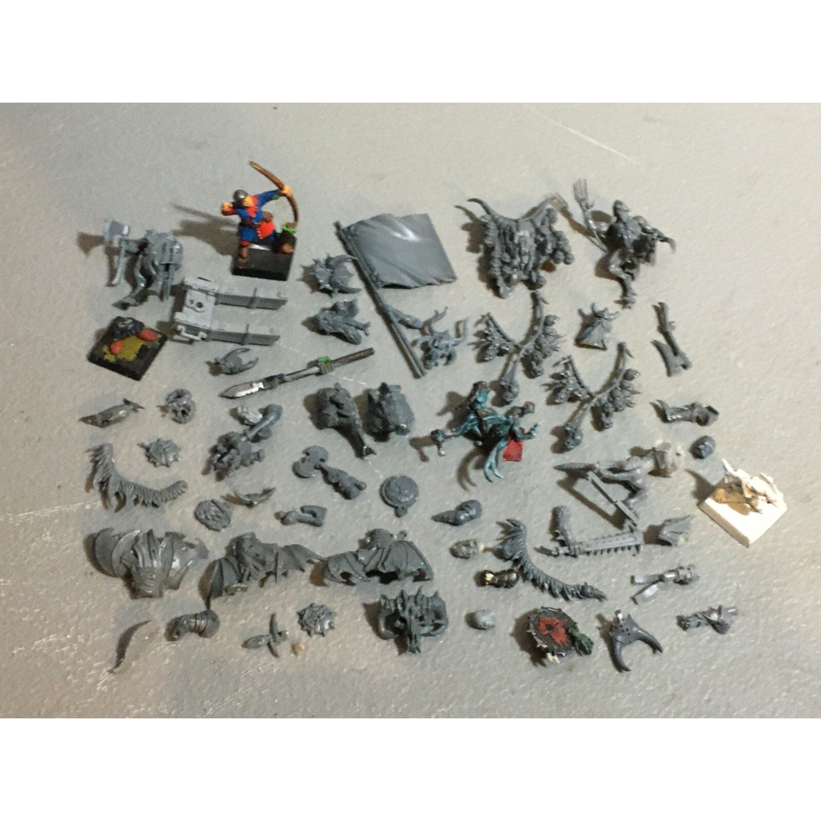 A20140 WARHAMMER AOS FANTASY BITS LOT ORCS EMPIRE CHAOS LIZARDMEN OGRE