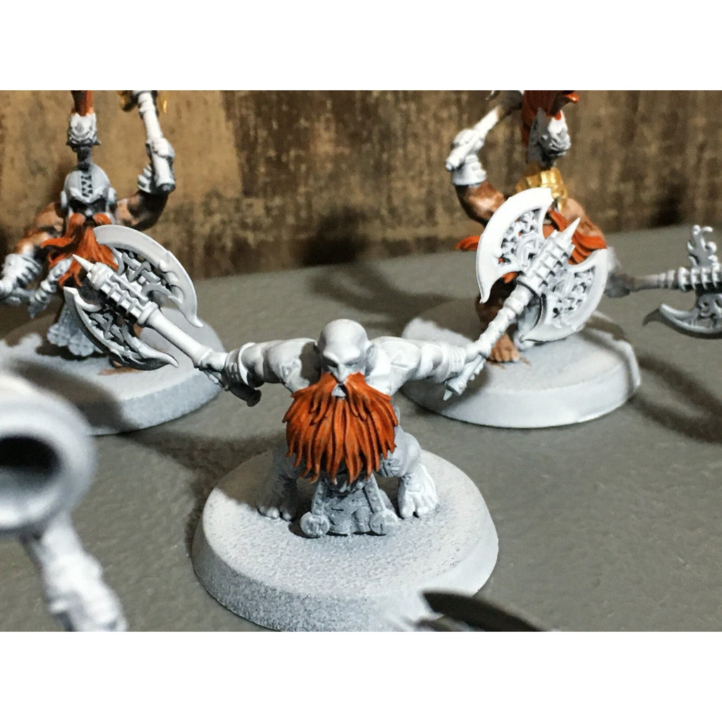 A20180 WARHAMMER FANTASY AOS FYRESLAYERS VULKITE BERZERKERS 10 PK PRIMED