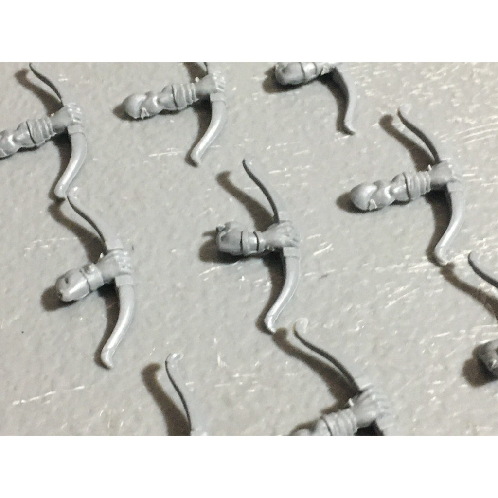 A22633 WARHAMMER FANTASY ORCS & GOBLINS BITS LOT GOBLIN ARCHER BOWS GW OLD WORLD