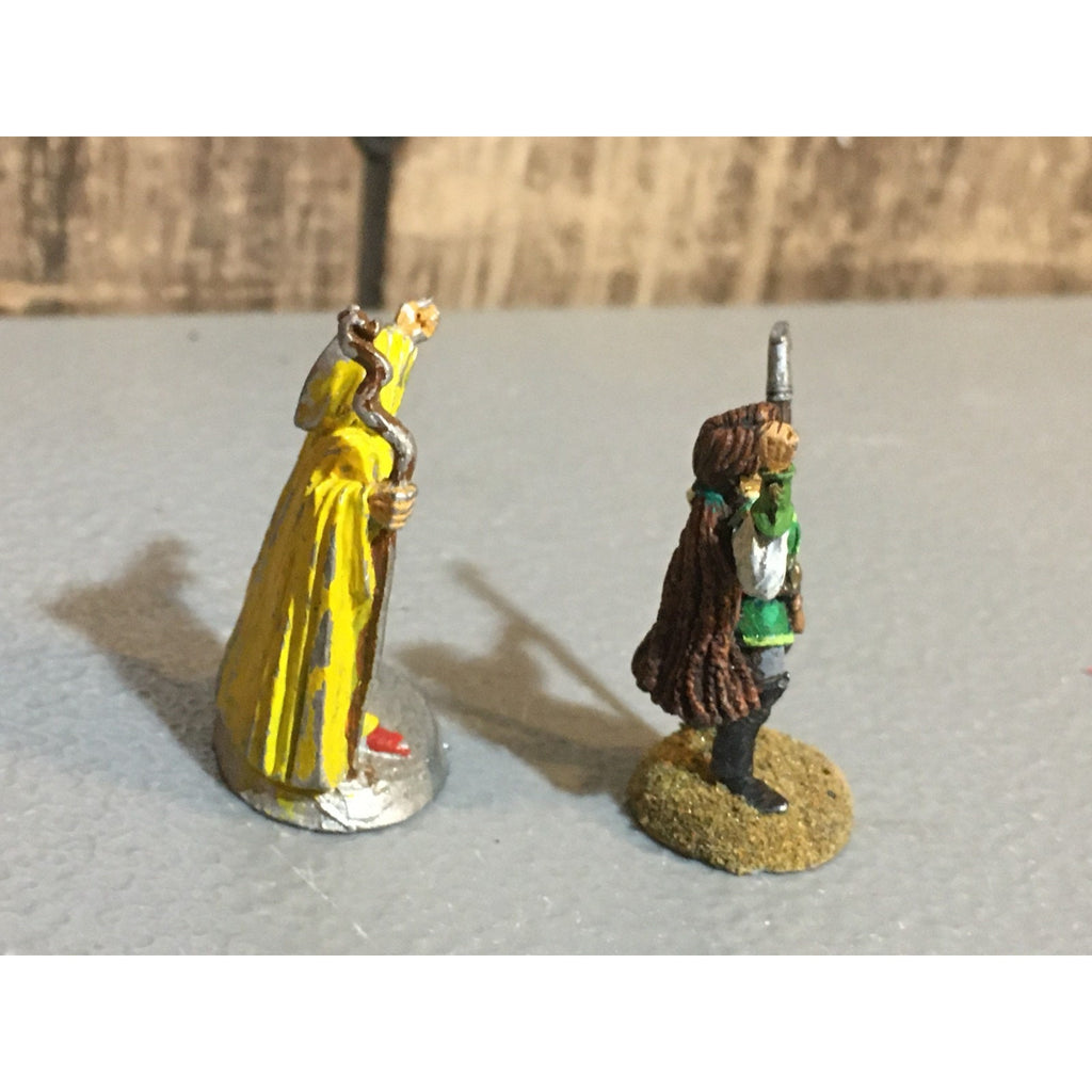 A24864 UNBRANDED METAL TABLETOP OLD OOP D&D FANTASY MAGES WIZARDS MINIATURES