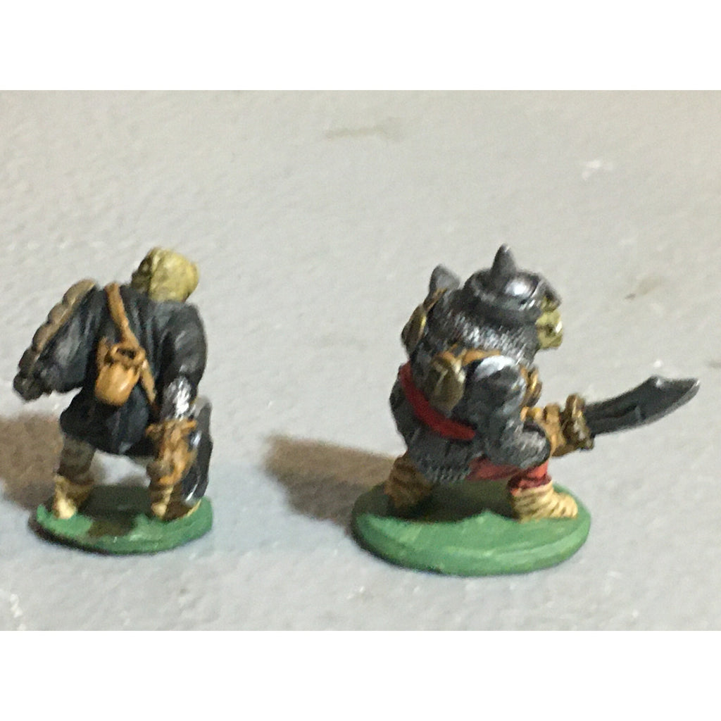 A10082 CITADEL PRE SLOTTA METAL RARE OOP ORC WARRIORS 2 PK WARHAMMER PAINTED