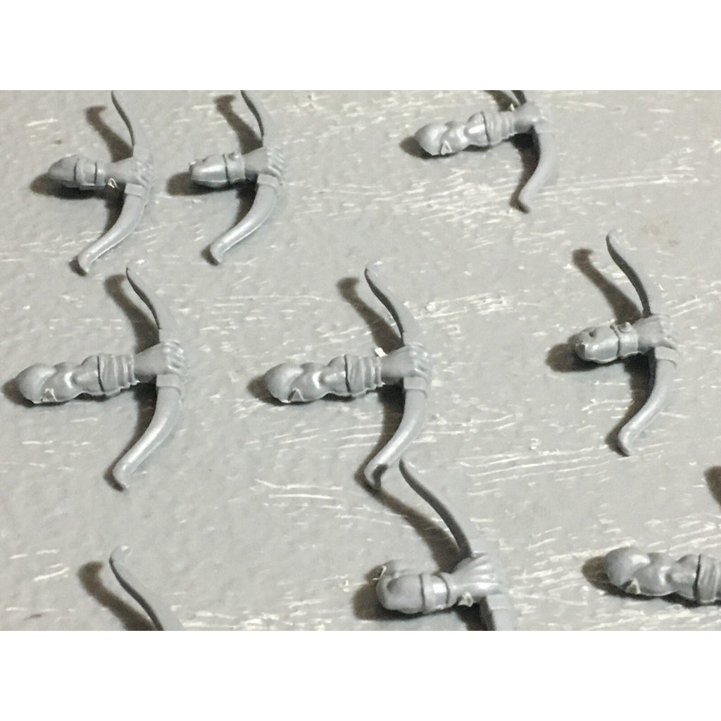 A22634 WARHAMMER FANTASY ORCS & GOBLINS BITS LOT GOBLIN ARCHER BOWS GW OLD WORLD