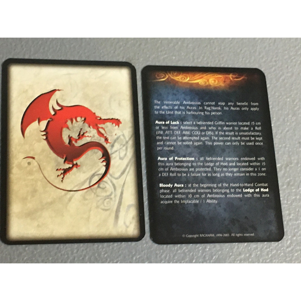 A32710 RACKHAM CONFRONTATION GRIFFINS VENERABLE AMBROSIUS METAL TABLETOP