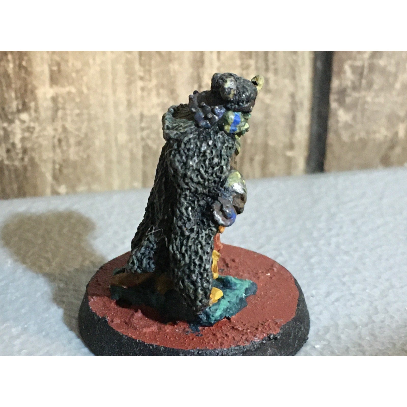 A32470 WARHAMMER FANTASY CITADEL VINTAGE HOBGOBLIN WARRIOR METAL PAINT BASE