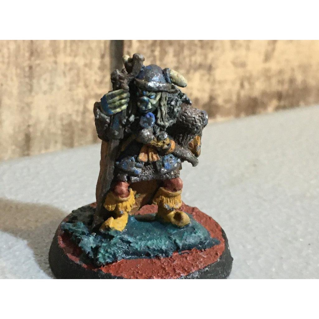 A32472 WARHAMMER FANTASY CITADEL VINTAGE HOBGOBLIN SPINETOE METAL PAINT BASE