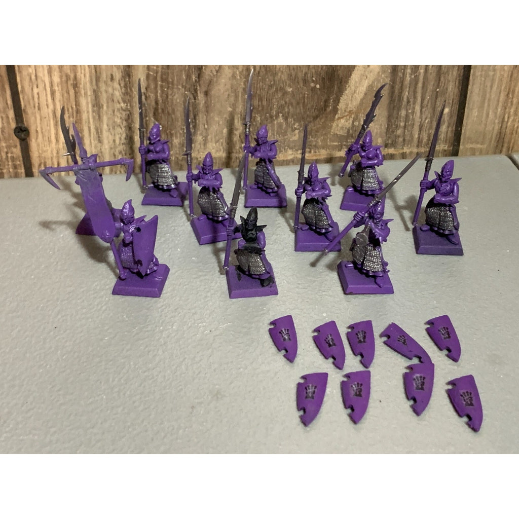 A16899 WARHAMMER AOS FANTASY DARK ELVES SPEARMEN 10 PACK GW GAMES WORKSHOP