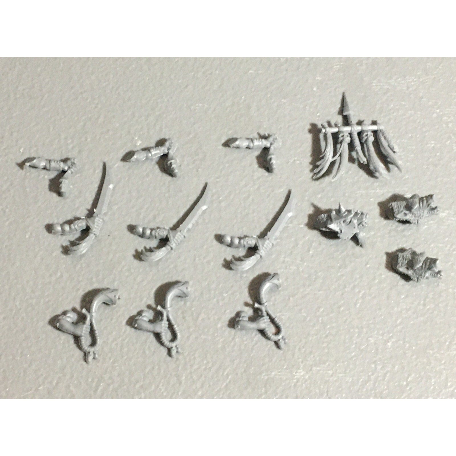 A22629 WARHAMMER FANTASY ORCS & GOBLINS BITS LOT GOBLIN WOLF RIDER ARMS GW