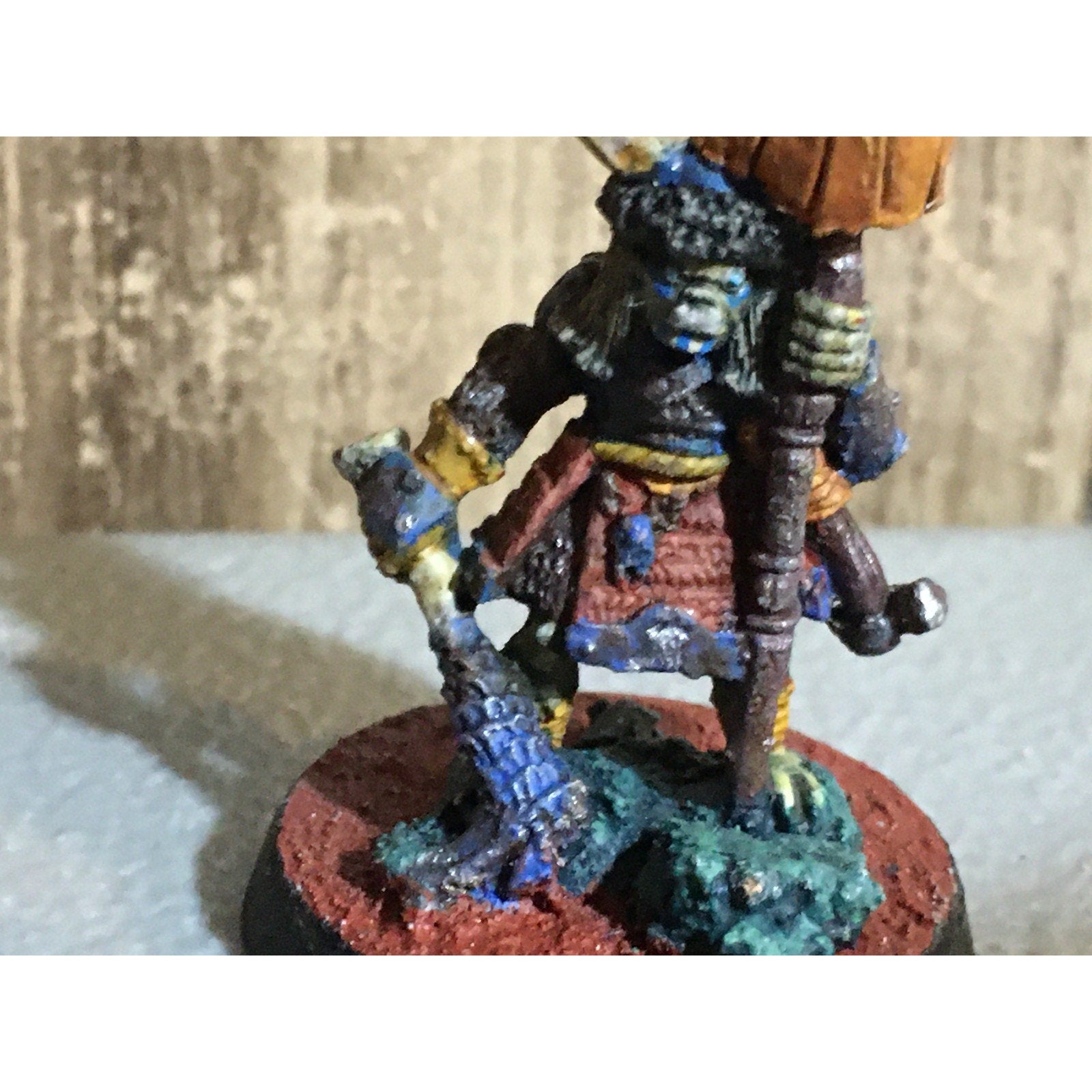 A32474 WARHAMMER FANTASY CITADEL VINTAGE HOBGOBLIN STANDARD METAL PAINT BASE