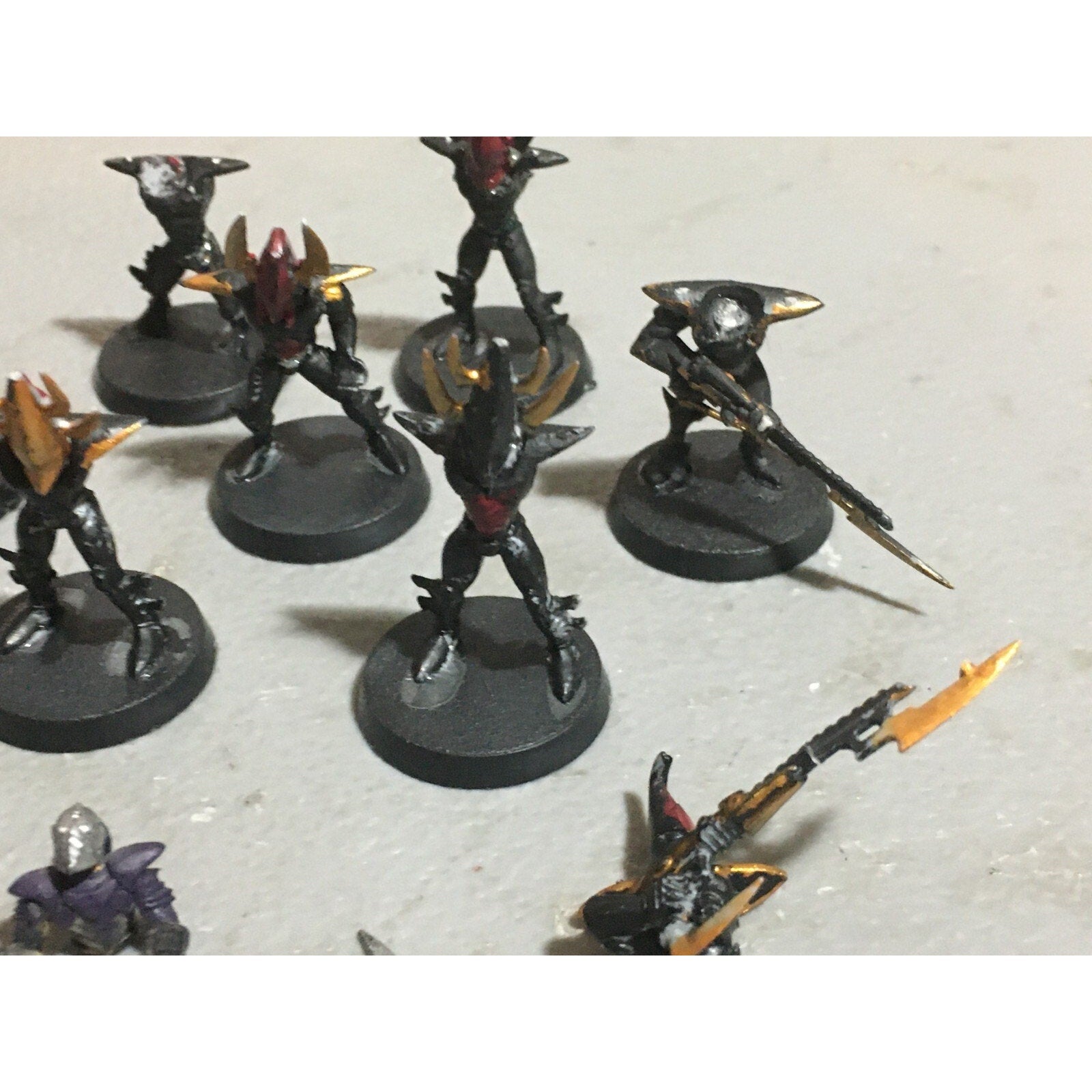 A20398 WARHAMMER 40K DRUKHARI DARK ELDAR INCOMPLETE KABALITE WARRIORS JETBIKE