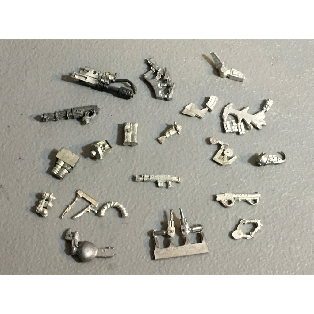 A32547 UNKNOWN MINIATURES ALL METAL BITS & INCOMPLETE LOT SCI-FI FUTURISTIC