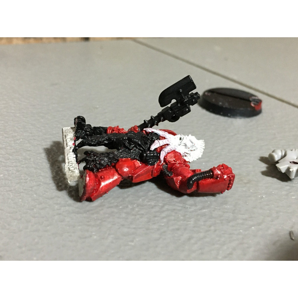 A19731 WARHAMMER 40K SPACE MARINES WOLVES WOLF GUARD METAL W BIONIC LEG
