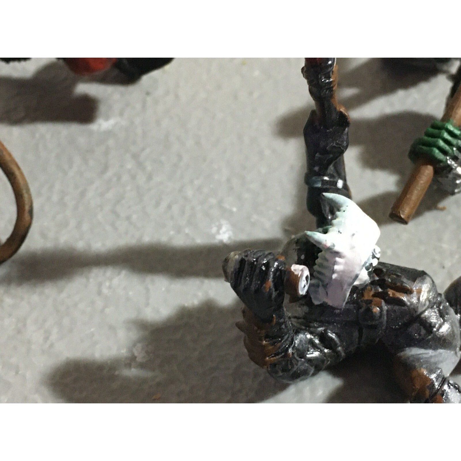 A22142 WARHAMMER FANTASY ORCS & GOBLINS BOAR CHARIOT CREW LOT SOME INCOMPLETE GW