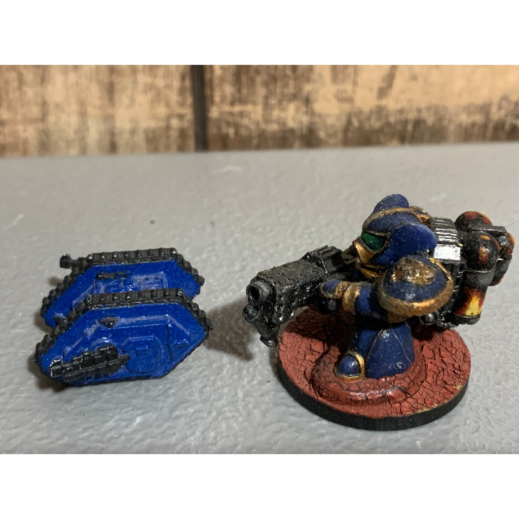 A10843 UNKNOWN TABLETOP WARGAMES DWARF GUNNER ARMORED PAINTED