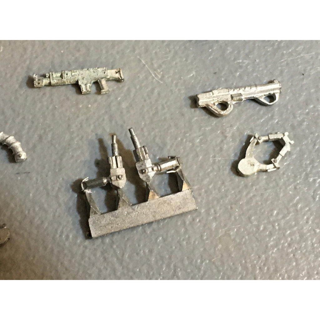 A32547 UNKNOWN MINIATURES ALL METAL BITS & INCOMPLETE LOT SCI-FI FUTURISTIC