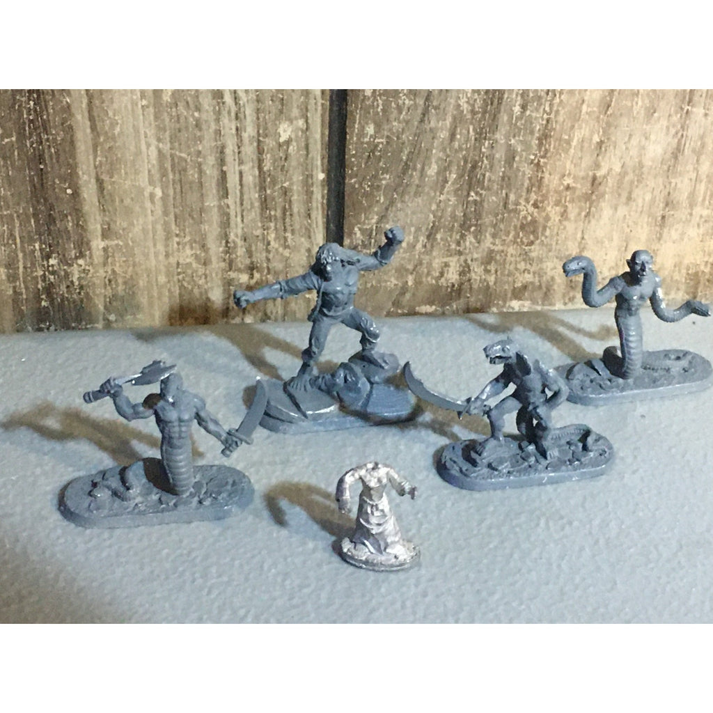 A32869 RAL PARTHA METAL MINIATURES 4 PK NAGA GIANT + INC WOMAN TABLETOP