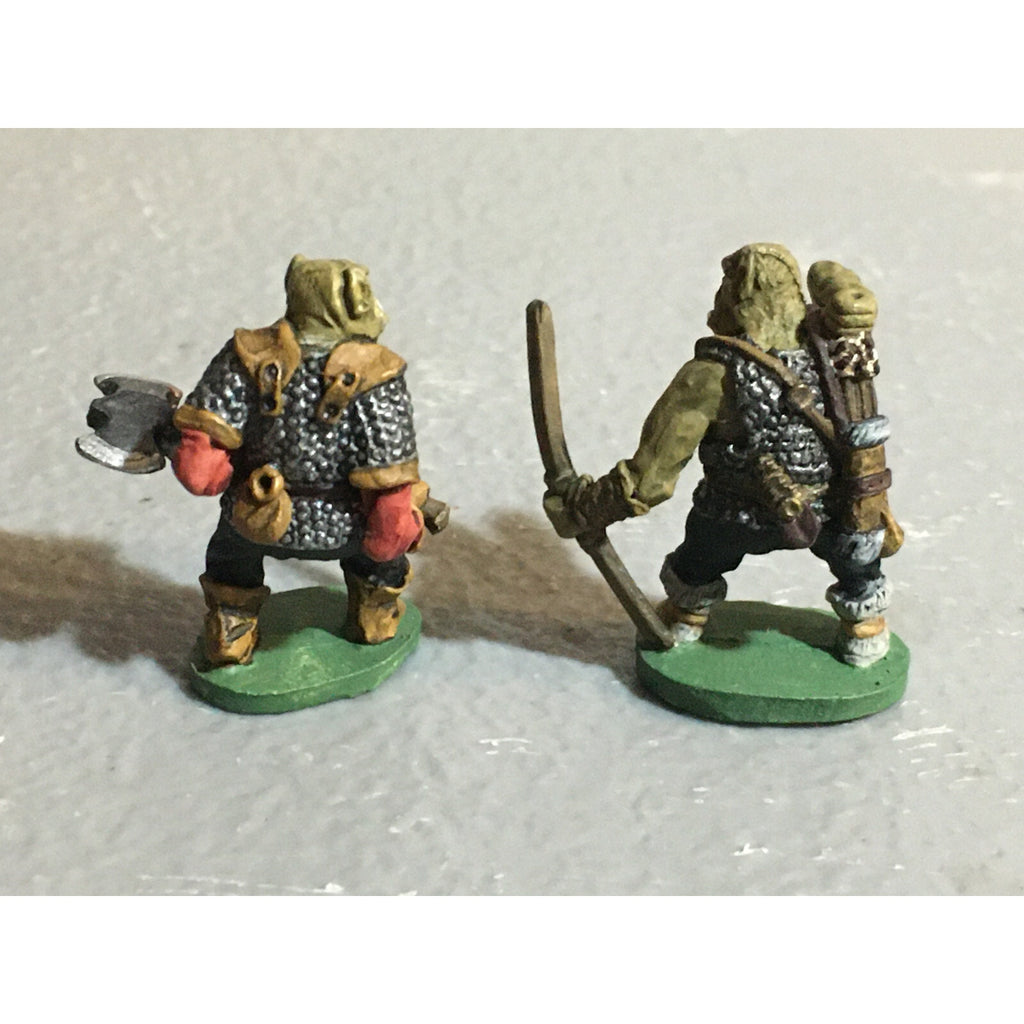 A10083 CITADEL PRE SLOTTA METAL RARE OOP ORC WARRIORS 2 PK WARHAMMER PAINTED