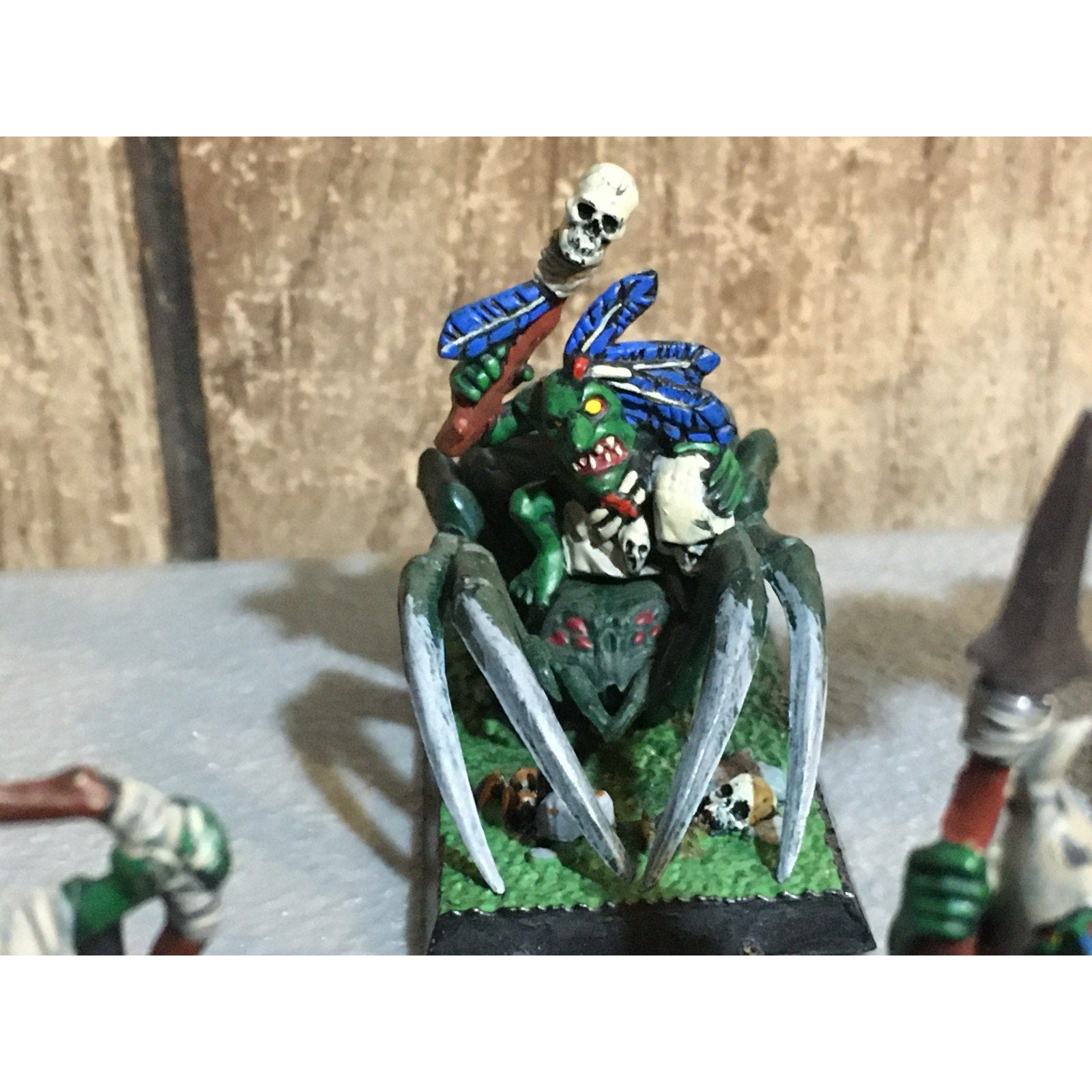 A32511 WARHAMMER FANTASY ORCS & GOBLINS MIX NIGHT FOREST SPIDER BLACK PAINT GW