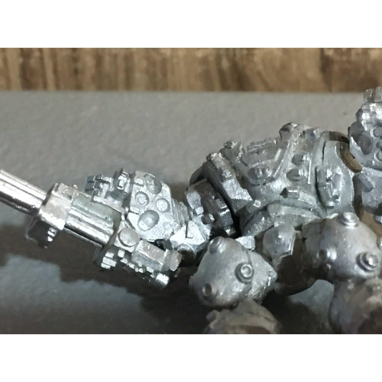 A30058 UNKNOWN METAL TABLE TOP SCI-FI POWER SUIT ARMOR SOLDIER WAR GAMES METAL