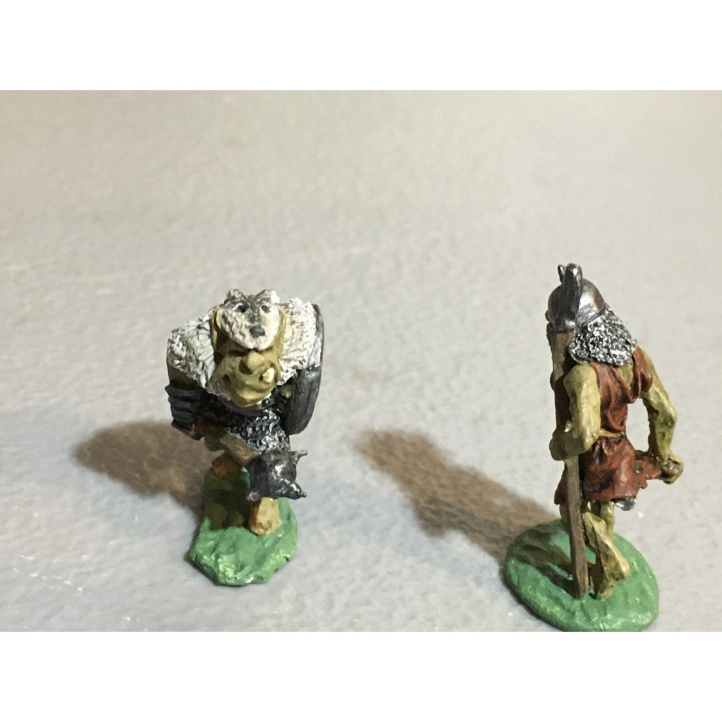 A9798 CITADEL PRE SLOTTA METAL RARE OOP ORCS ARMOURED & AXE SPEAR