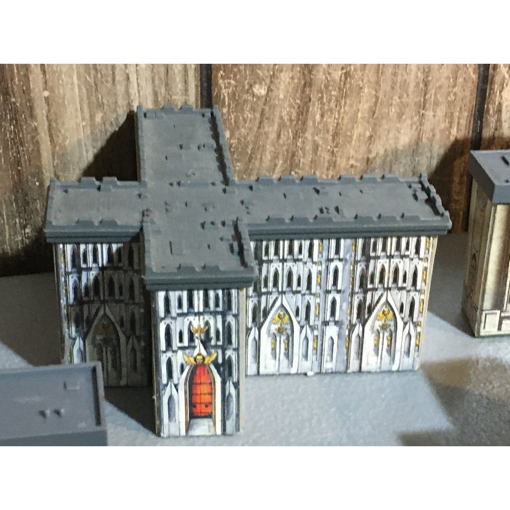 A31672 WARHAMMER EPIC 40K TERRAIN BUILDINGS PLASTIC & CARDSTOCK 6 PK